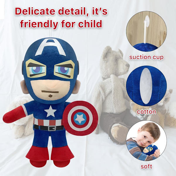 Superhelte Plyslegetøj, Hero Plushie, 10,6 tommer Samleobjekt Dukke Fyldt med Bomuld Tætte Sting til Småbørn som Gave Dekoration