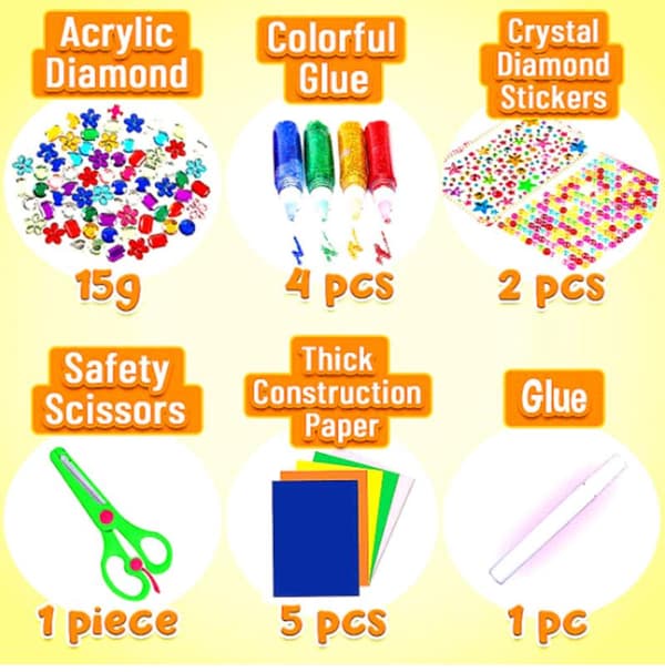 Mega Pysselkit - Piprensare, rörliga ögon, bollar multifärg multicolor