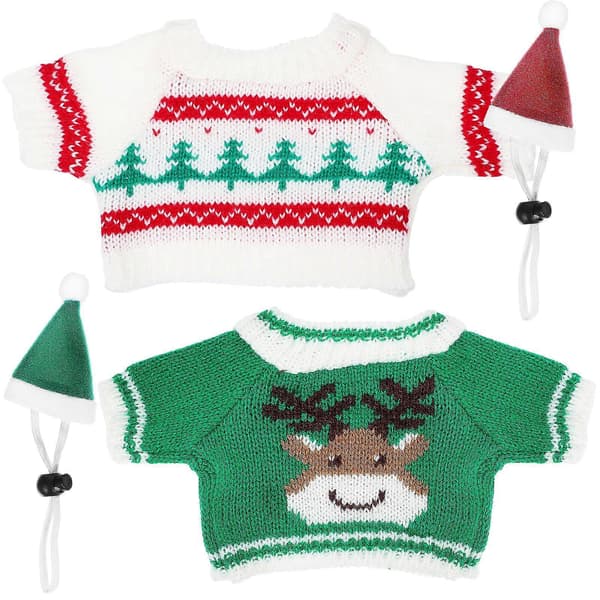 1 sæt marsvinssager smådyr julekostume vinter mini sweater kaninkostume