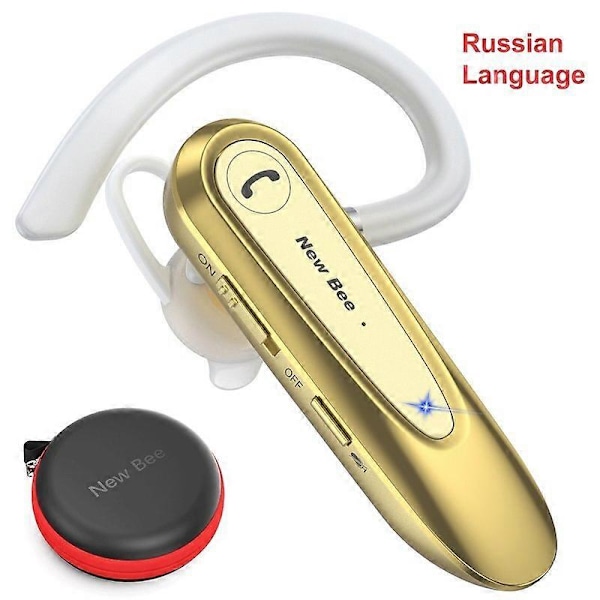 New Bee B45 Bluetooth Øretelefoner 5.0 Headset Trådløse Hodetelefoner med Doble Mikrofoner CVC8.0 Håndfri Ørepropp for Kjøring/Business Hodetelefoner & Headset B45 Russian Gold