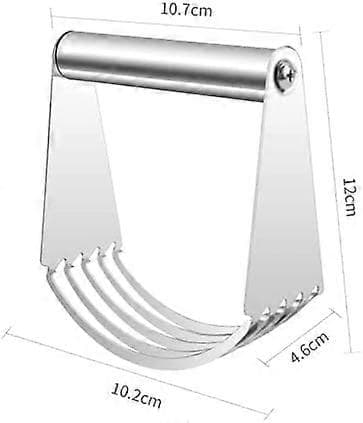 Deigkutter og deigblander med blader i rustfritt stål, ergonomisk grep, fembladsdesign
