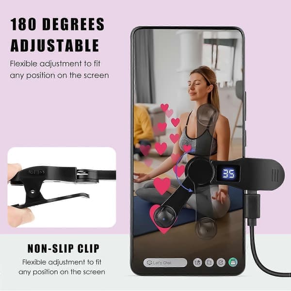 Automatic Clicker Phone Screen Device Speed Clicker for Android IOS Apps, Continuous Clicking for Games, Live Streams Likes Natural