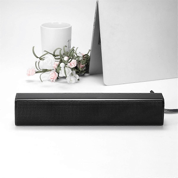 2.0 Audio Høyttalerkanal Lydplanke USB Kablet Stereo Surround Soundbar for datamaskin, nettbrett, Notebo