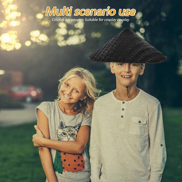 Samuraihat Japansk Stil Plasthat til Mænd med Cosplay Funktion