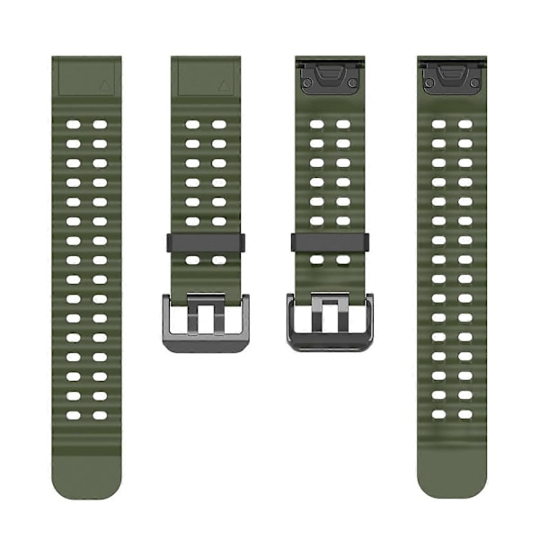 26mm Silikonarmband för Garmin Fenix 8 51mm/Enduro 3/Instinct 2X med Flera Hål Style J
