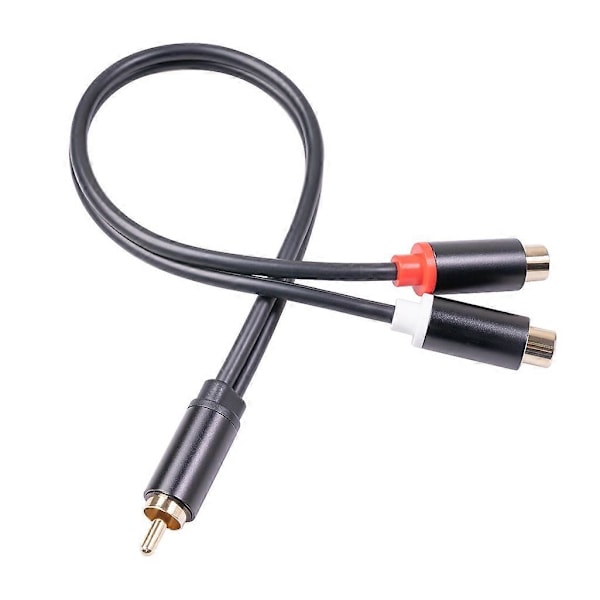 RCA Han-kabel til 2RCA Hun-lydkabel 2 RCA Han-splitter Aux-kabel til TV PC DVD Højttalerlyd