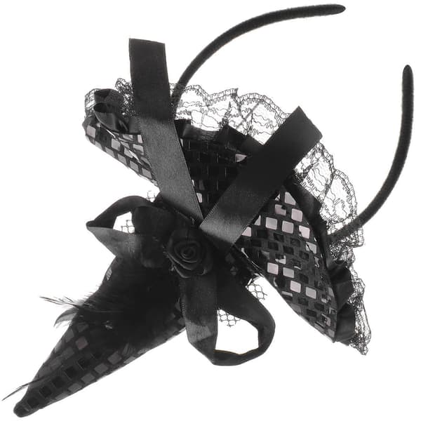Maskeradeutstyr Halloween Hodeplagg Festdekorasjon Polyester 27x25cm Svart 1-pakning