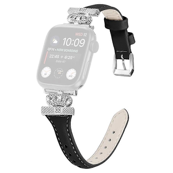 Typ E Silver Spänne Band för Apple Watch Serie 10 42mm/9 8 7 41mm/SE (2023) SE (2022) SE 6 5 4 Style A
