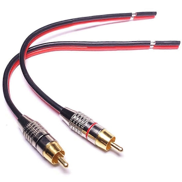 Högtalarkablar till RCA-adapter, 2-kanals (1 fot)