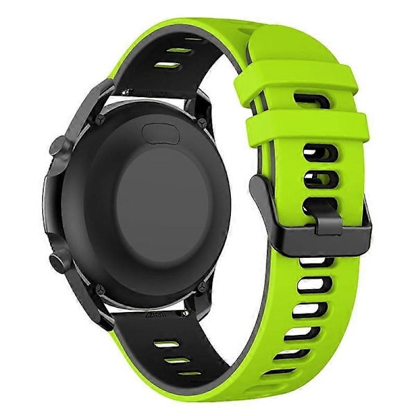 Samsung Galaxy Watch3 45mm / Garmin Venu 3 -kellon ranneke 22mm Kaksivärinen silikoninen kellon ranneke Style I