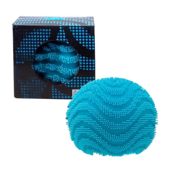 Blå Fuzz Squishy Stressbold Blødt Sensorisk Fidget Legetøj til Angst- og Stresslindring, Tekstureret Squishy Bold til Voksne og Børn blue 1PCS