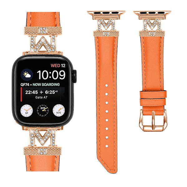 Typ D Roséguld Spänne Rem för Apple Watch Serie 10 42mm/9 8 7 41mm/SE (2023) SE (2022) SE 6 5 Style A