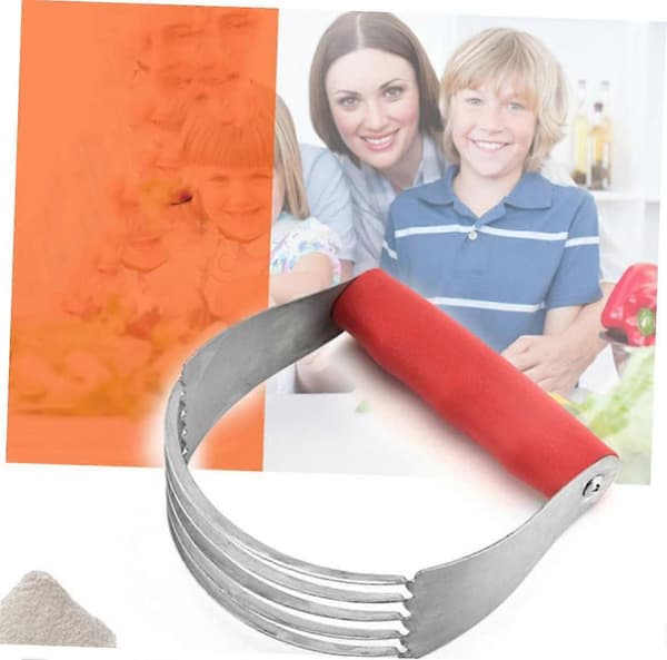 Deigkutter og deigmikser i rustfritt stål med ergonomisk grep for baking og hjemmebruk