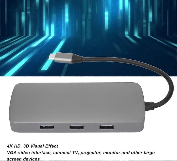 Bärbar dator dockningsstation, 10-i-1 USB C dockningsstation