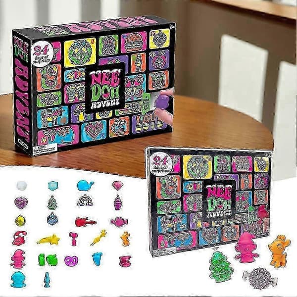 2026 Barnens adventskalender med 24 mini-squish-leksaker julklapp