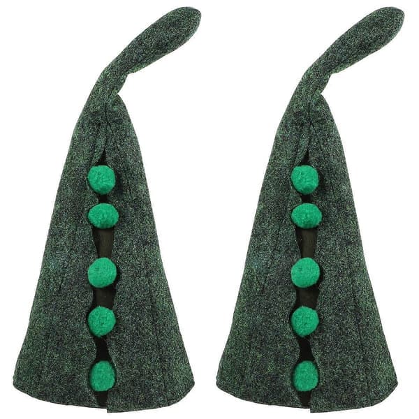 Peasecod Shape Wizard Hat for Cosplay Halloween 2Pcs Party Costume Prop