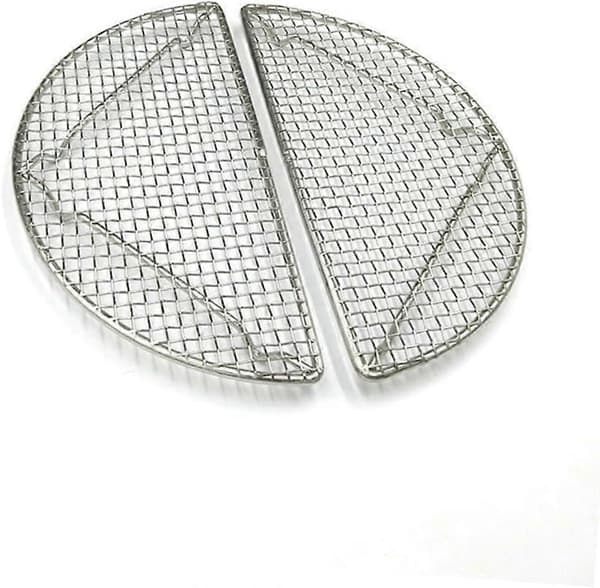 BBQ Grillmatte med avtakbart nett i rustfritt stål for jevn matlaging, camping og hjemmebruk