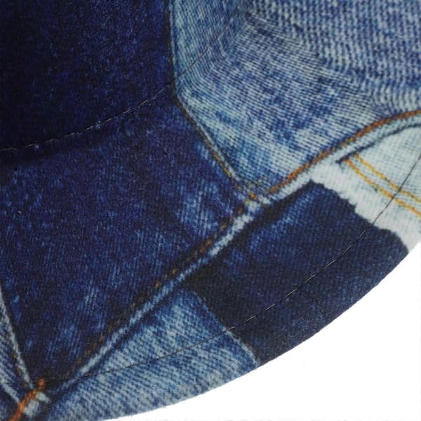 Western Patchwork-hatt for fest: Flat topp polyestertilbehør for Halloween-utendørsaktiviteter med pustende materiale 1 stk