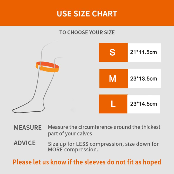 1 par med fotball leggbeskyttere, fotball kompresjons leggvarmere for å støtte benytelsen, med lommer for leggbeskyttere, oransje - M