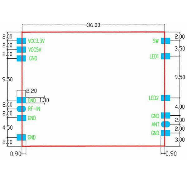 4X XQ-02A 2.4G 2W Tvåvägs Wifi Bi-riktad Signalförstärkare Boost Modul Automatisk Växling