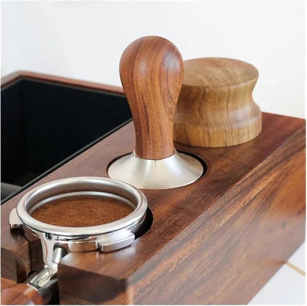 51 mm kaffetamper med justerbar gevindbase, jævnt tryk til espressomaskine