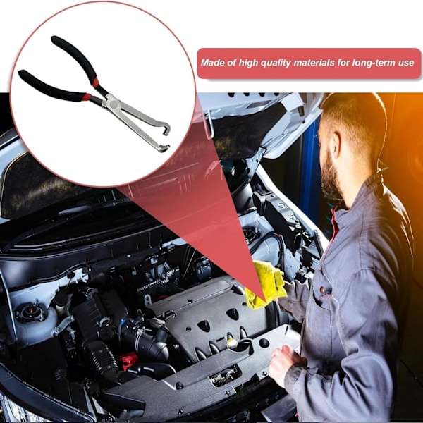 Automotive elektriske afbrydertang, automotive elektriske stik tang, slangeklemme tang, lange gnistfjernelsestang blå