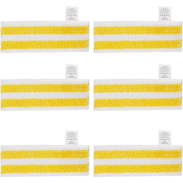 6-pak mikrofiberklude, kompatible med Karcher Easyfix SC 1, SC 2, SC 3, SC 4, SC 5 damprensere