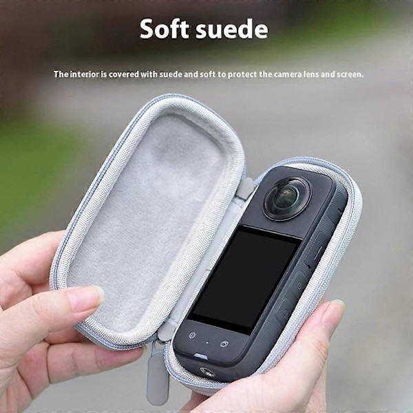 Typ B BRDRC Förvaringsväska i PU för Insta360 X3/One X2/One X Actionkamera, Skyddande Väska Style A