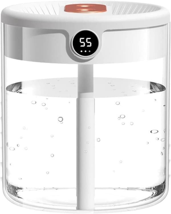 Luftfukter for soverom, 2L kjølig tåke luftfukter bærbar luftfukter for soverom, innendørs hjem, planter