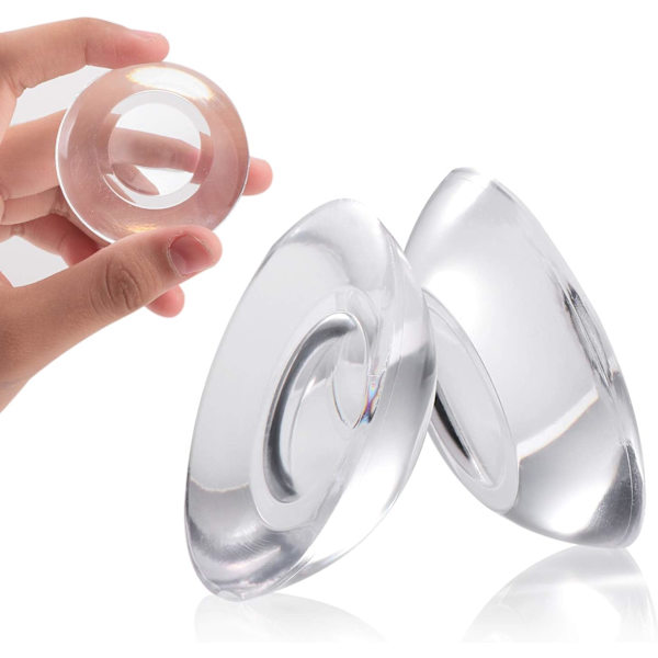 9 st Silikon Dörrstötdämpare Väggskydd, Självhäftande Transparent Dörrstopp Knoppdynor, Handtag, Säng