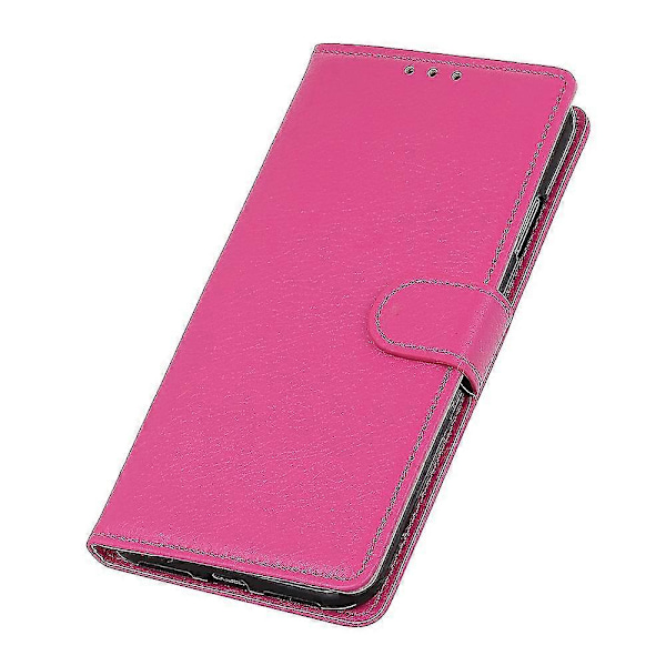 Litchi Skin Classics Plånboksfodral Ställ Läder Flip Cover För Iphone Se (2020)/se (2022)/7/8 4.7 Tum Pink