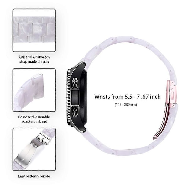 Huawei Watch 4 Pro/Watch GT 3/2 46mm -kelloille sopiva 22mm vedenkestävä pikalukollinen ranneke Style D