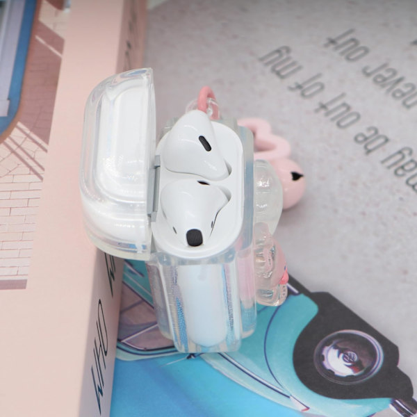 Suloinen kani tähti kirkas kuuloke kotelo yhteensopiva AirPod 3. sukupolven kanssa