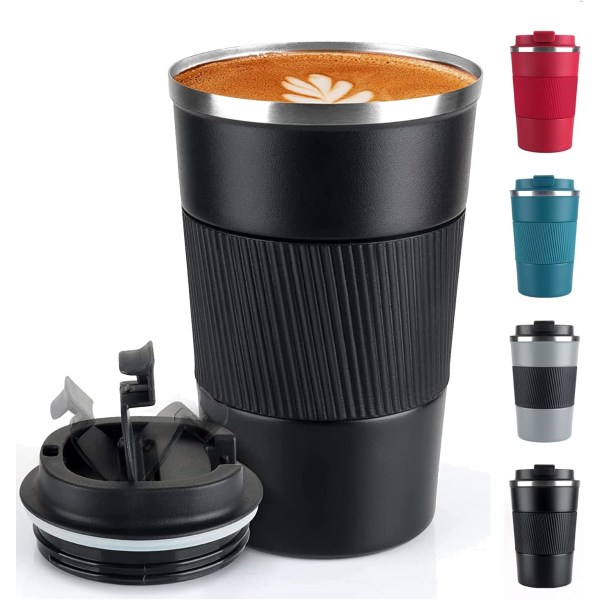 Coffee Mug 12oz - Insulated Coffee Travel Mug Spill Proof with Leakproof Lid Vacuum Stainless Steel Thermos Coffee Tumblers