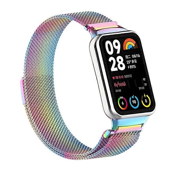 Tyyppi I Xiaomi Smart Band 8 Pro magneettinen ranneke ruostumattomasta teräksestä Milanese-kellon ranneke liittimellä Style G