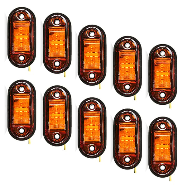 10 ST Advarselslys LED Diode Lys Trailer Lastbil LED_Super gave