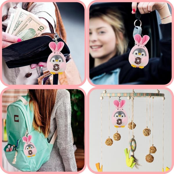 1 pc Small Plush Penguin Keychain Penguin Plush Toy Pendant Handbag Backpack Classroom Gift