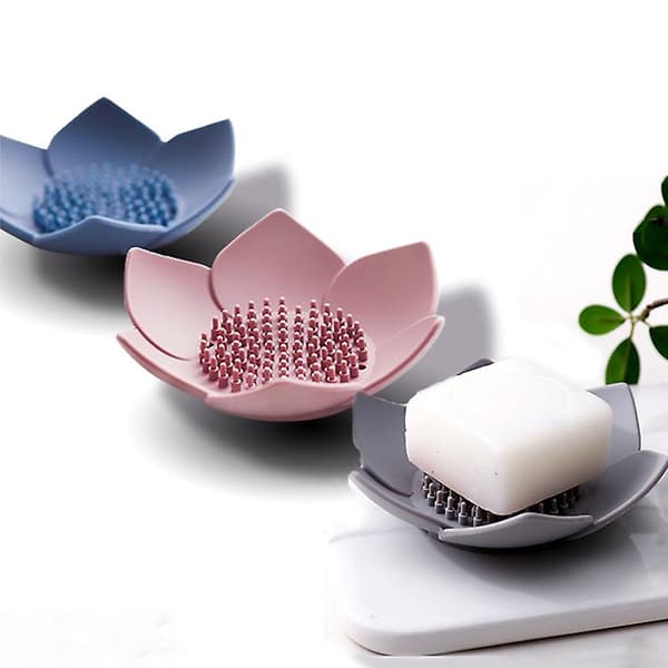 3-pack Soap Dish with Drip Silicone, Self-Draining Soap Dish for Easy Cleaning and Keeping Soap Dry SXQ