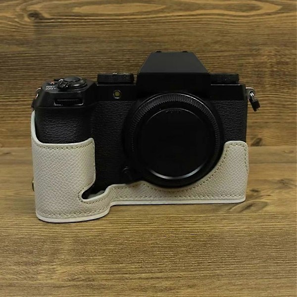 Tyyppi D Fujifilm X-S20 -kameralle PU-nahkainen pohjakotelo Akun avausaukko Puolikas runkosuoja Style B