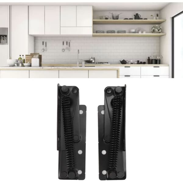 80 Degree Scissor Hinge, Cold Rolled Steel Folding Support Hinges for Cabinet Doors, Bed and Sofa