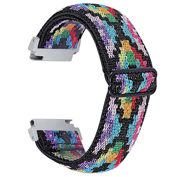 For SyncUP Kids Watch Jacquard Elastisk Nylonrem Justerbart Smartklokkebånd Style F