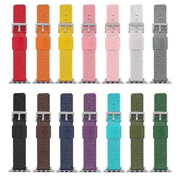 Typ M Armbands för Apple Watch Serie 0 42mm/9 8 7 41mm/6 5 4 SE (2023) SE (2022) SE 40mm/3 2 Style N