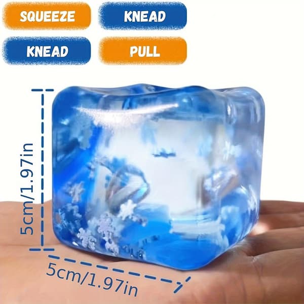 2026 nye 3 STK Squishy Ice Cube Stressbolde Sensorisk Squishy Ice Legetøj Squishy Bolde til Voksne Angstlindring -