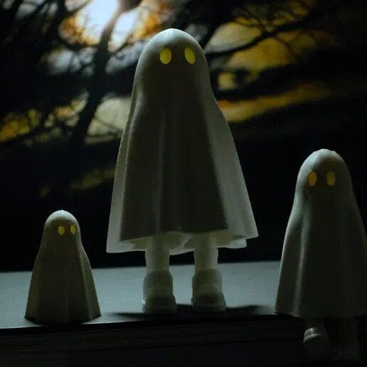 Halloween spøgelse med ben dekoration fest legetøj Hvid White m