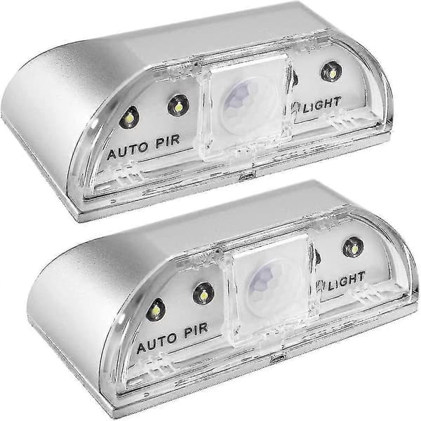 2-pak nøglehulslampe, 4 LED-pærer