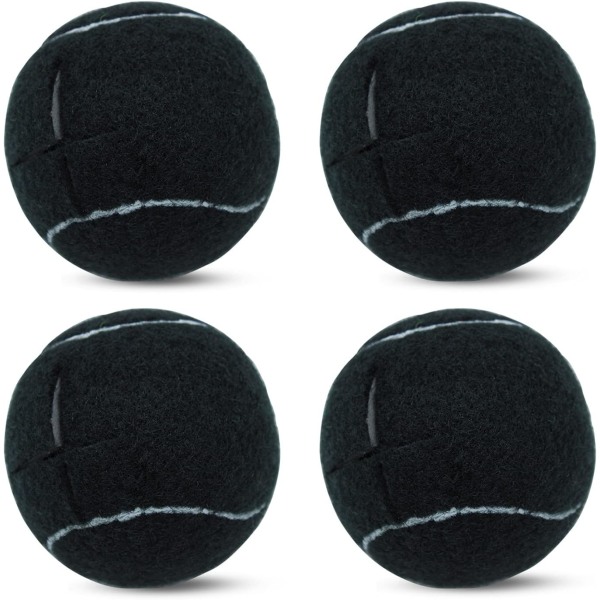 4 st förskurna tennisbollar för möbelben och golvskydd, kraftiga, långvariga glidbeläggningar av filtdyna
