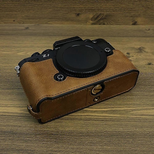 Typ C För Nikon ZF PU Läder Kameraväska Batteriöppning Anti-fall Skyddande Fodral Style C