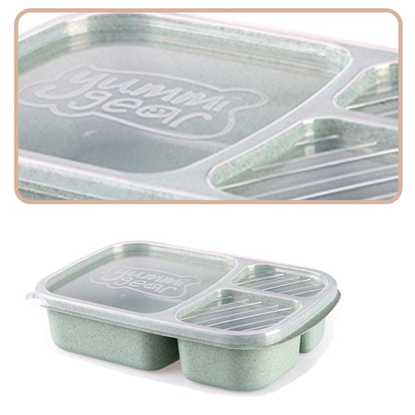 Fack måltidsförberedande behållare Lunchlåda för barn, återanvändbara matförvaringsbehållare av plast