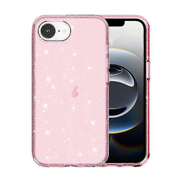 Støtsikkert Terminator Glitter Pulver Mobilskall (Rosa, iPhone 16e)