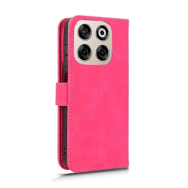 Magnetiskt Flip Läderfodral med Hudkänsla Rose Red For ZTE Blade V70